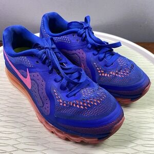 Nike Air Max 2014 Women's‎ Running Shoes Sneakers Blue&Pink Sz. 7.5